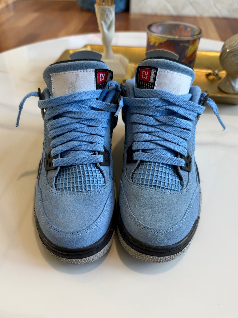 Air Jordan 4 Retro University Blue GS 4.5Y 408452-400